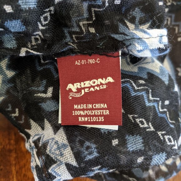 NWT ARIZONA JEANS Long Sleeve Top And Scarf Top Set Size XL - Picture 15 of 16